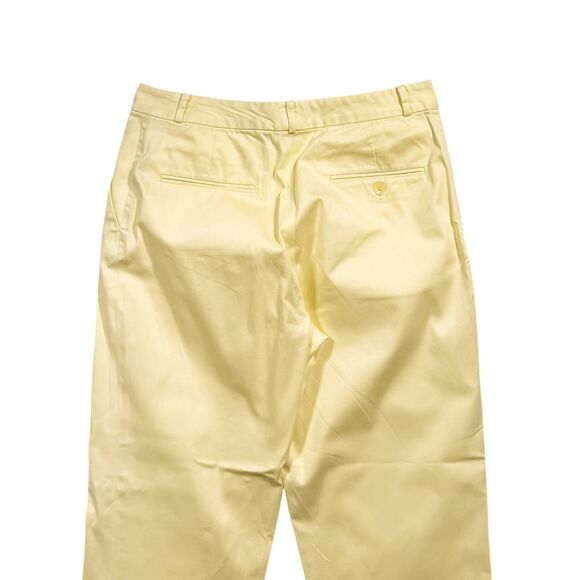 Ralph Lauren Golf Chino Pants Yellow Cotton Stretch Preppy Sporty Trousers 8 - Picture 7 of 9